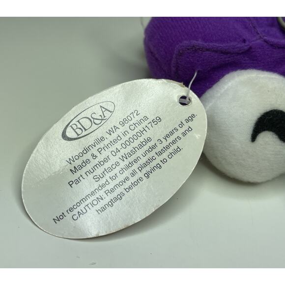 Vintage 1998 Putt Putt Plush Keychain Mini 4” Purple Car Humongous BD&A With Tag - Picture 11 of 12